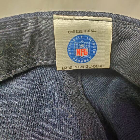 Super Bowl XXXV Hat 2001 Tampa NFL Mirage Puma Navy Adjustable Cap Vintage - Picture 9 of 11